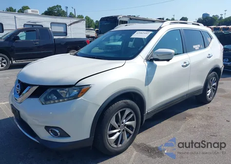 2015 Nissan Rogue Sl z USA, uszkodzony, nr VIN 5N1AT2MVXFC760680